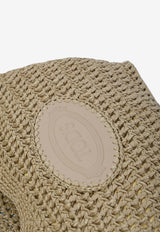 Tod's Medium Raffia Shopping Bag Beige XBWEBLA0300-RGM-478Y