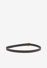 Saint Laurent Cassandre Thin Belt Bordeaux 554465-BOO0W-6892