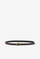 Saint Laurent Cassandre Thin Belt Bordeaux 554465-BOO0W-6892