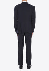 Tagliatore Double-Breasted Wool Suit Blue 2FNJ22B01060004-B5083-1254