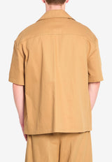 Loewe Zip-Up Casual Shirt Beige H526Y05WGE--3430