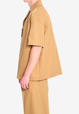Loewe Zip-Up Casual Shirt Beige H526Y05WGE--3430