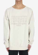 Maison Margiela Logo Crewneck Sweatshirt Beige S50GU0230-M25017-103