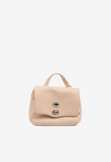 Zanellato Baby Postina Hammered Leather Handbag Pink 068010B-0040000-Z0812