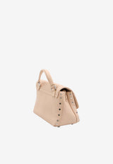 Zanellato Baby Postina Hammered Leather Handbag Pink 068010B-0040000-Z0812