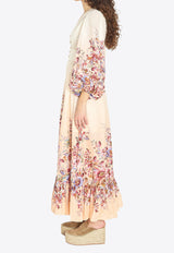 Zimmermann Awaken Plunge Maxi Dress Multicolor 6875DRS261--IVF