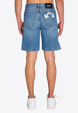 Off-White Half Arrows Denim Shorts Blue OMYC028S26-DEN001-4000