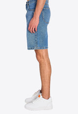 Off-White Half Arrows Denim Shorts Blue OMYC028S26-DEN001-4000
