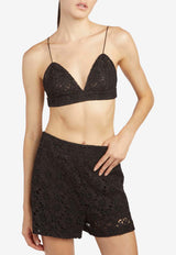 Federica Tosi Lace Mini Shorts Black 40851-410-29