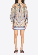 Zimmermann Wanderlust Tapestry Mini Dress Multicolor 5807DRS262--TPBL