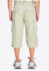 Balenciaga Cropped Cargo Pants Beige 864354-TQP13-2801