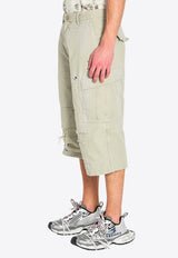 Balenciaga Cropped Cargo Pants Beige 864354-TQP13-2801