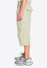Balenciaga Cropped Cargo Pants Beige 864354-TQP13-2801