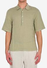 Barena Venezia Mola Telino Linen Shirt Green CAU5459-3007-385