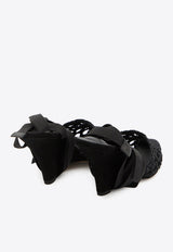 Jacquemus 80 Woven Wedge Pumps Black FOW00196A-W00816-990