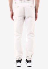 Band of Outsiders Stitched Straight-Leg Pants White 93290--