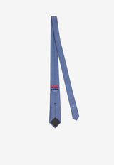 Gucci Logo Label Silk Tie Blue 8106864-4E009-4277