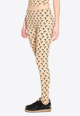Marine Serre Moon Printed Leggings Nude WPA111AC-JER0001-TA10