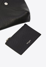 Saint Laurent Cassandre Envelope Crossbody Bag Black 801490-AACIU-1000