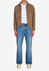 Arma Kale Suede Jacket Brown 002G261015--SOIL