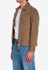 Arma Kale Suede Jacket Brown 002G261015--SOIL
