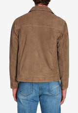 Arma Kale Suede Jacket Brown 002G261015--SOIL
