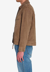 Arma Kale Suede Jacket Brown 002G261015--SOIL