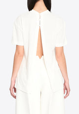 Jacquemus Ventadou Top with Back Slit White TSW00589A-J00254-100