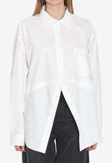 Balenciaga Buttoned Poplin Shirt White 814101-TNM60-9000