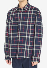 Gucci Quilted Check Overshirt Blue 853013-ZAUAC-4069