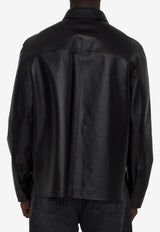 Loewe Leather Zip-Up Jacket Black H526Y31L29--1100
