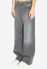 Golden Goose DB Washed Straight-Leg Jeans Gray GMP02513-P002356-60100