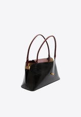 Versace Vivian East/West Calf Leather Shoulder Bag Black 1023456-1A17428-2B0AJ