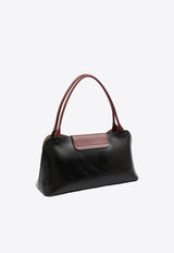 Versace Vivian East/West Calf Leather Shoulder Bag Black 1023456-1A17428-2B0AJ