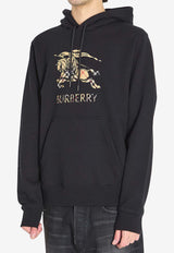 Burberry Logo Print Hooded Sweatshirt Black 8119021--A1189