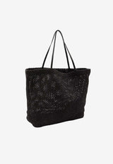 The Row Barn Tote Bag Black W2074-WL6-BLACK