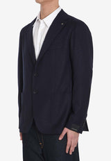 Tagliatore Single-Breasted Wool Blazer Blue 1SMC22K0-60069-B5040