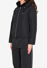 Yves Salomon Reversible Rabbit Fur Jacket Black 26WYV30158-REXX-C99