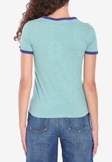 Chloé Slim Logo T-shirt Green CH25AJH24173--97X