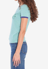 Chloé Slim Logo T-shirt Green CH25AJH24173--97X