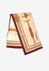 Gucci Printed Silk Twill Scarf Beige 813625-3G001-6372