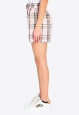 Burberry Checked Mini Shorts Pink 8123642--A5961