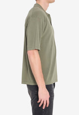 Roberto Collina Ribbed Knit Polo T-shirt Green 261MYA11024--24