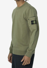 Stone Island Logo Patch Crewneck Sweatshirt Green L1S156100019-S0410-V005G
