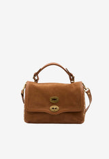 Zanellato Small Postina Suede Handbag Brown 070790S-2270000-Z0248