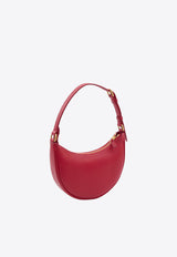 Valentino Mini VLogo Grained Leather Hobo Bag Red 8W2P0AK3-SNP-JU5