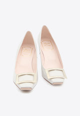 Roger Vivier Trompette 70 Patent Leather Pumps Gray RVW40015280-D1P-B017