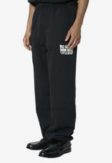 Willy Chavarria Fashion Service Track Pants Black WCJSY0183--001