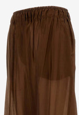 TheLatest Dora High-Rise Wide-Leg Pants Brown TLW03119T0161-ABTP-T0032