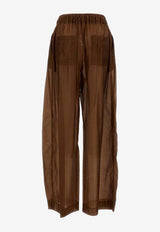 TheLatest Dora High-Rise Wide-Leg Pants Brown TLW03119T0161-ABTP-T0032